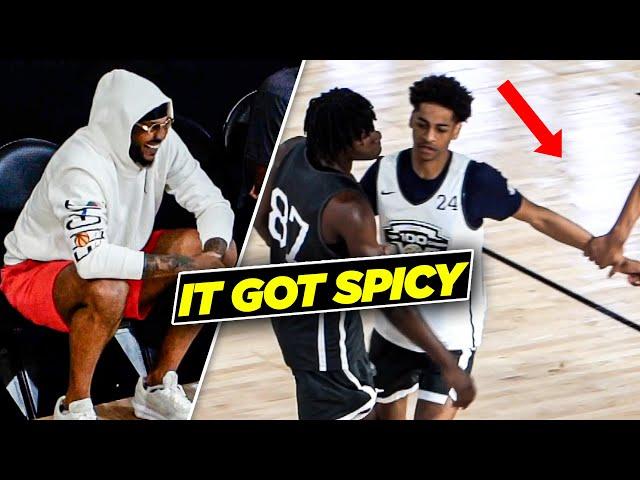 Kiyan Anthony & Tahj Ariza CLASH At NBPA Top100 Camp! | The Trash Talk Got Spicy!