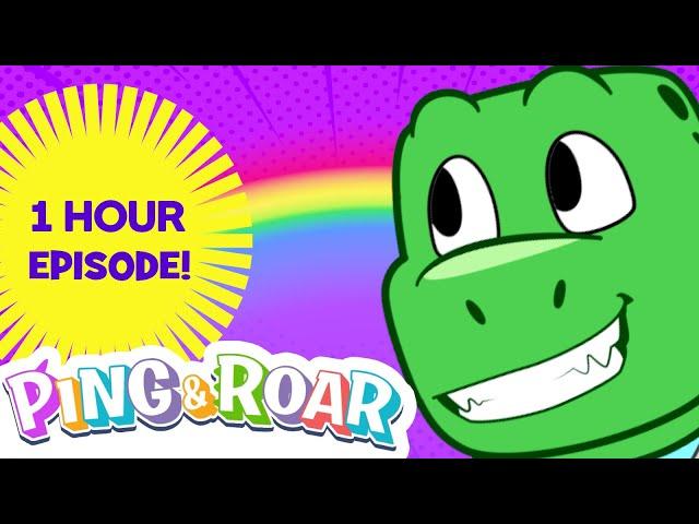  Dinosaur Cartoon for Kids | 1 Hour Mashup | Ping & Roar | 01