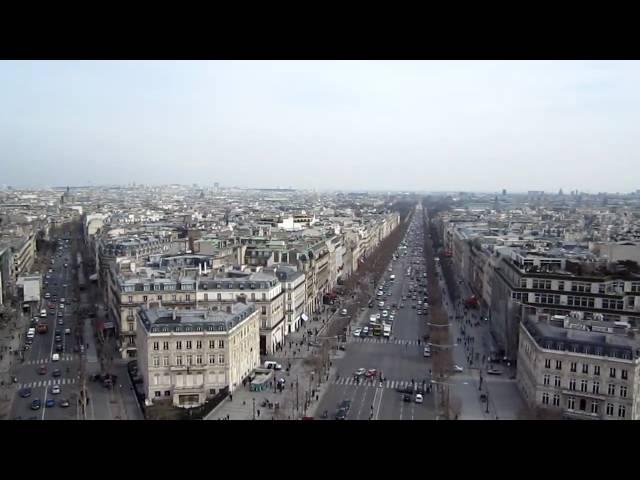 On top of L'Arc de Triomphe