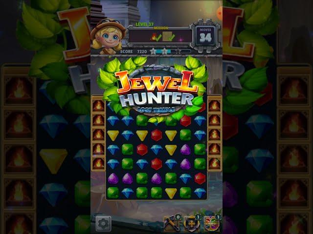 Games Match JEWEL HUNTER LOST TEMPLE Part 7 ( Gameplay Android )