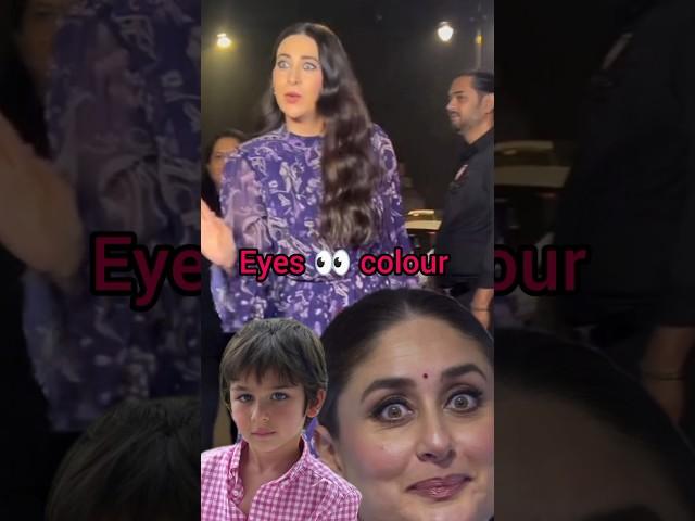 Kapoor heaving beautiful colorf eyes #bollywood#kareenkapoor#karishmakapoor#taimuralikhan#short