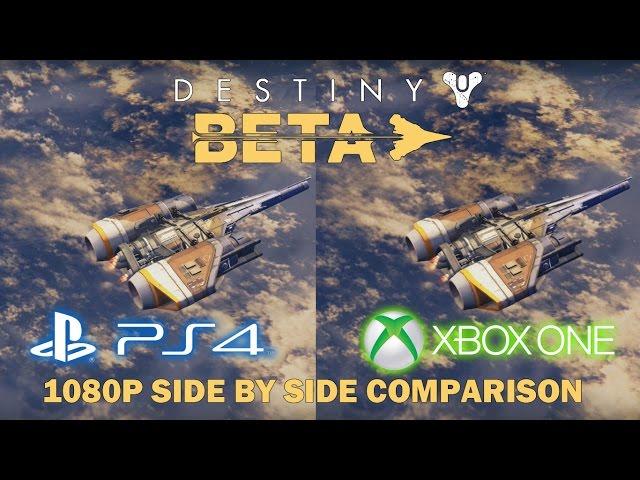 Destiny 1080p PS4 / Xbox One Side By Side Comparison