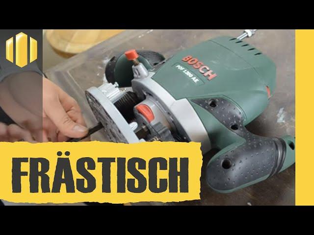 BOSCH POF 1200 AE in einen FRÄSTISCH einbauen!