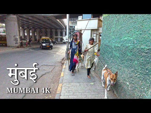 MUMBAI Walking Tour  - Real Streets of India 4K