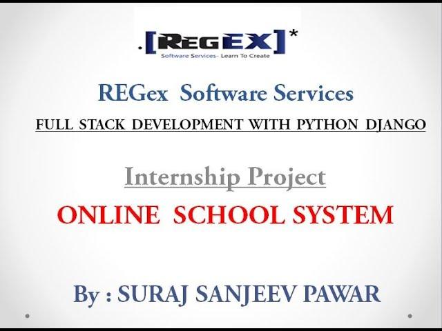 Online School System  by Regex Software Services Project
