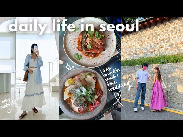 seoul vlog less than a month until the wedding, mom arrived in korea, hanbok fitting, home cooking