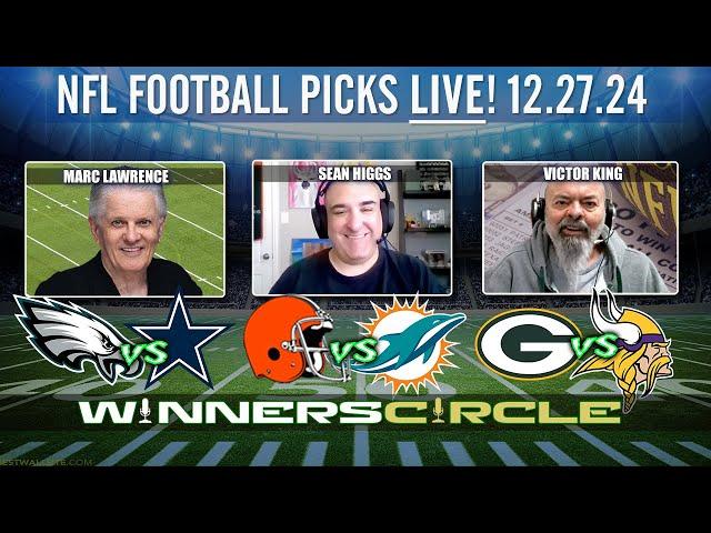 NFL LIVE: Week 17 Preview & Free NFL Picks with Sean Higgs, Marc Lawrence and Victor King!