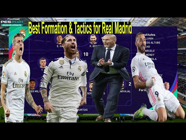 eFootball PES 2021 - Best Formation & Tactics for Real Madrid