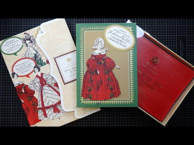 Anna Griffin Holiday Paper Dolls with Card Bases Kit review Tutorial! Quick Quirky Cards!