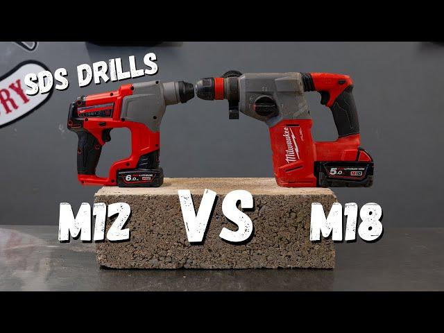 Milwaukee SDS Drills | M18 vs M12!