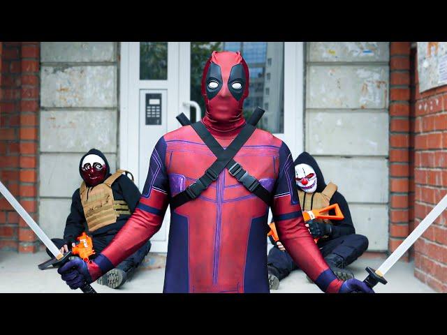 Deadpool's Epic Nerf Adventure: Taking Down Joker & His Band of Bad Guys!