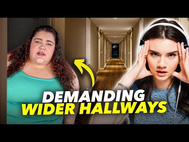 Supersize me? Plus-Size Influencer's Request for Bigger Hallways?!