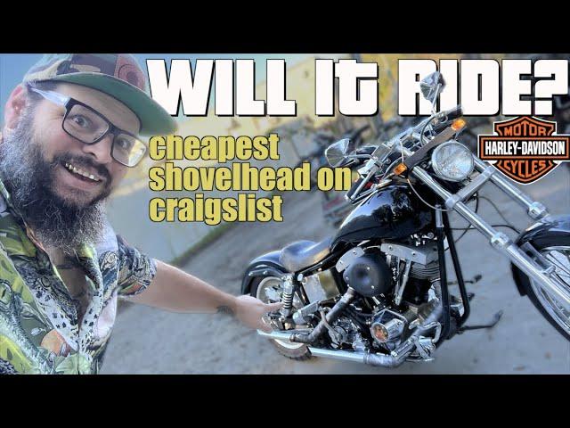 WILL IT RIDE?! Cheapest Vintage Harley Davidson on Craigslist