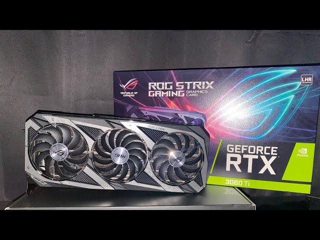 UNBOXING ASUS ROG STRIX RTX 3060 Ti OC V2 GAMING LHR