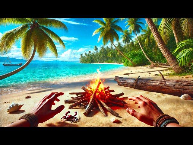 Surviving Day 1 in This Open World Island Survival | Project Castaway