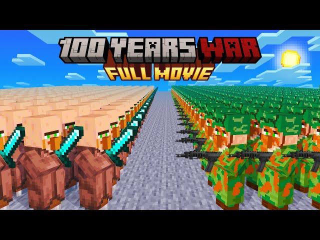 Minecraft but it's 100 Years Villager War [FULL MOVIE]