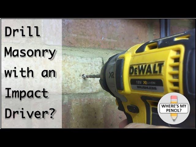 Drill Masonry with an Impact Driver - Hex Shank Multi Material Drill Bits