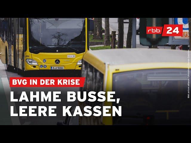 BVG-Krise: So kritisch ist die Lage beim ÖPNV in Berlin