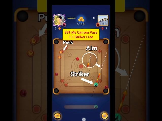 New Indirect shoots tricks in carrom pool #carrompool play with Aim Player