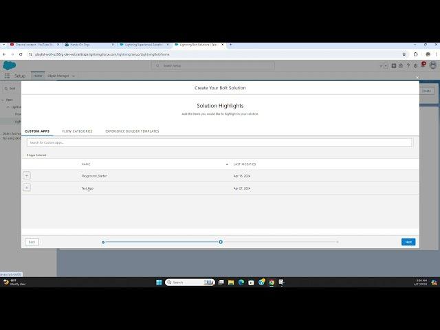 How to add a Lightning Bolt Solution in Salesforce