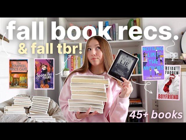 fall book recommendations & *very ambitious* fall tbr  thrillers, mysteries + dark romances