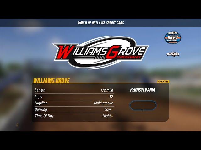 World of Outlaw Sprint Cars Dirt Track Racing 24 "Episode 8 "Williams Grove"