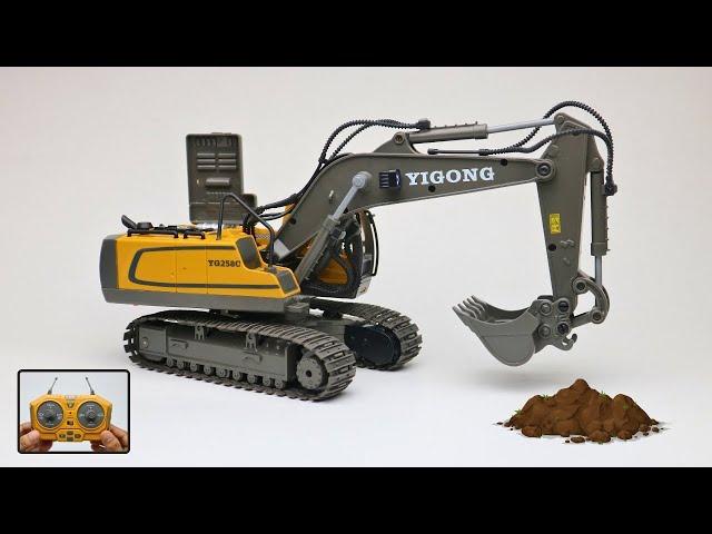 RC REMOTE CONTROL EXCAVATOR YIGONG AGES6+ 11CH UNBOXING  & TEST VIDEO