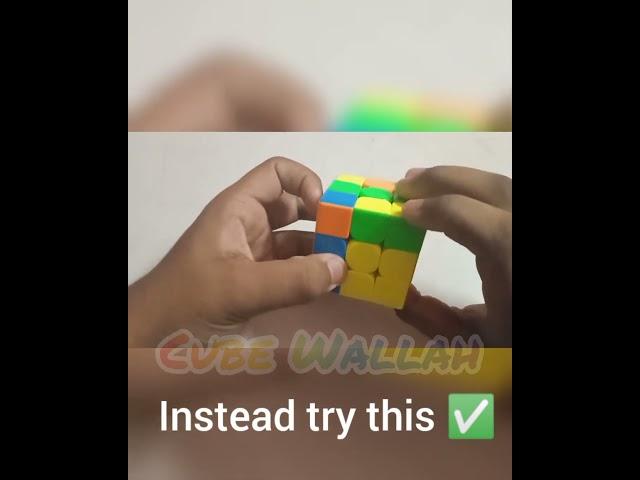 3×3 Rubiks Cube Backward Pair Insertion Technique #Cubewallah