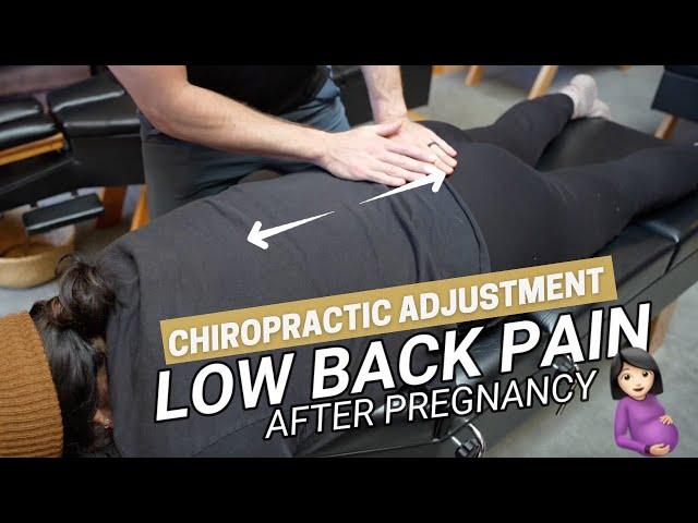 Chiropractic Adjustment for New Breastfeeding Mom for Back Pain Relief