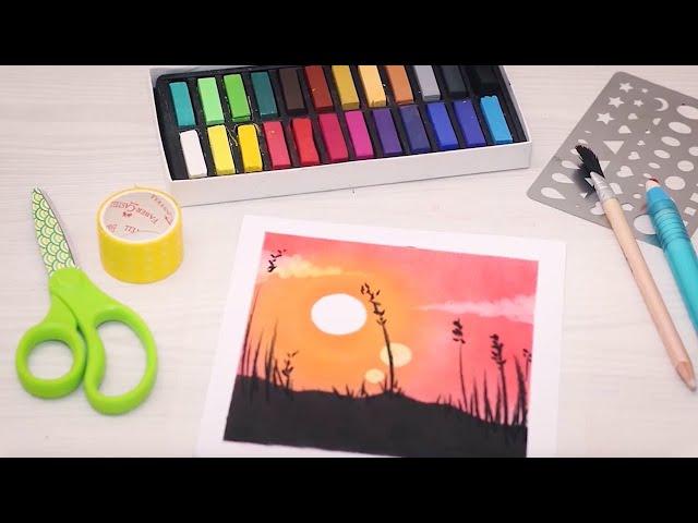 Sunset with Soft Pastels | Nagomi Art | Faber-Castell