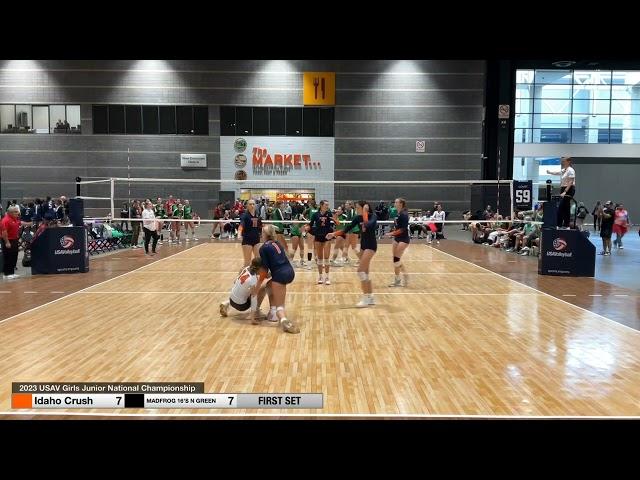 2023 USAV National Championship - Idaho Crush 16 Bower vs MADFROG 16’S N GREEN