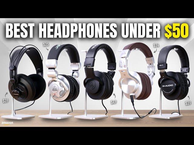 5 Best Headphones Under $50 On Amazon!! | Budget Headphones For Music Production & Tracking Vocals