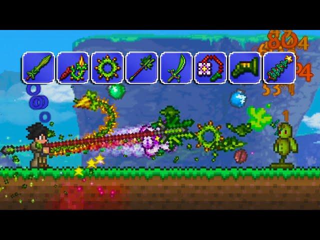 Terraria, But EVERY Nature Weapon Attacks At The Same Time...