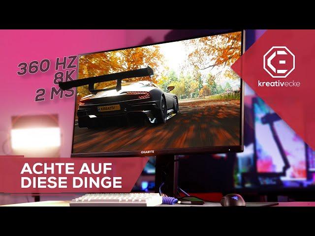 DARAUF solltest du beim KAUF EINES GAMING MONITORS achten! GIGABYTE M32U 4K 144 Hz