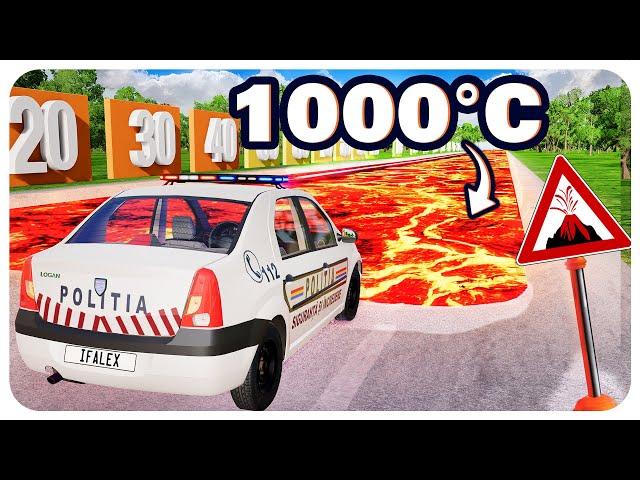 Dacia Golan de *POLITIE* vs LAVA* din BeamNG Modat ! + Masinile Youtuberilor