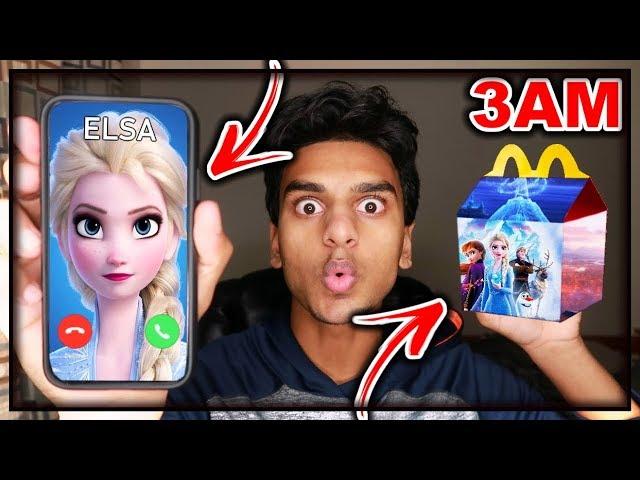 DO NOT ORDER THE ELSA (FROM FROZEN 2) HAPPY MEAL AT 3AM!! *OMG ELSA BROKE INTO MY HOUSE*