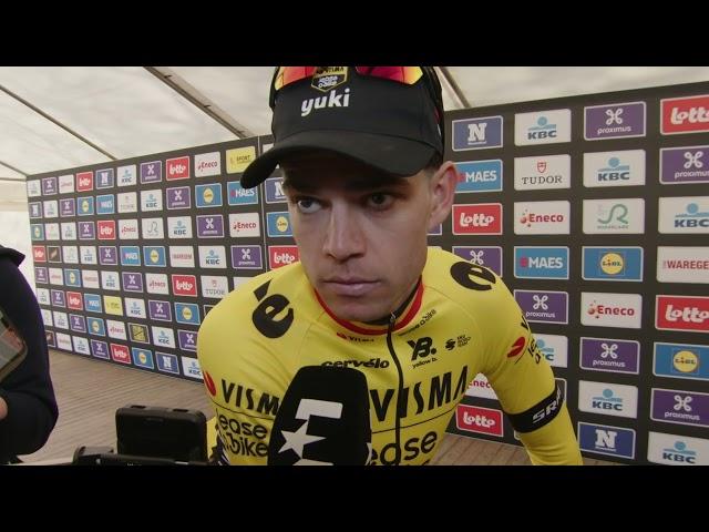 The disappointment of Wout van Aert after Dwars door Vlaanderen 2025