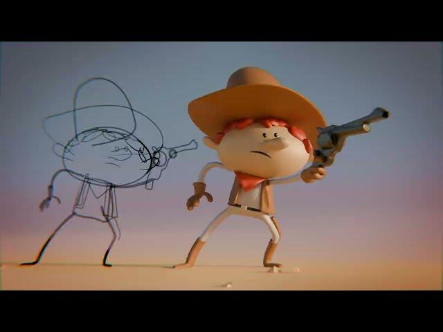 ClayPencil Cowboy Test- Blender 4.3
