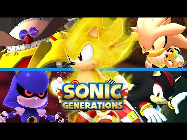 SONIC GENERATIONS - All Bosses (As Super Sonic)