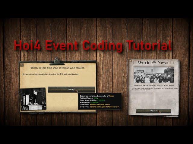 Modding Thomas: Hoi4 Event modding Tutorial