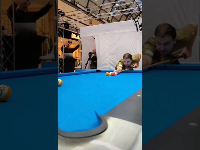 Timo Boll playing billiards