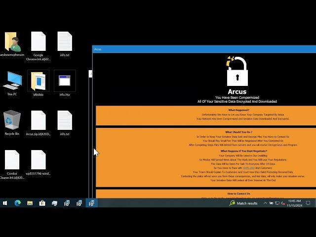 Arcus ransomware removal [.Arcus file virus].