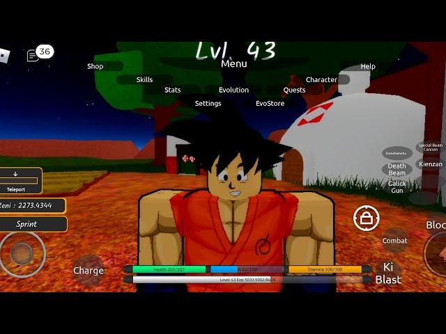 Roblox new dragon ball game