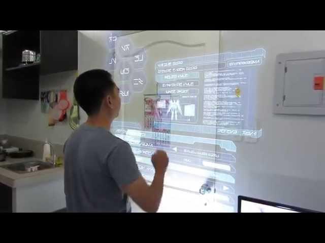 Pinoy 3D Visual Effects - Holographic touch screen monitor