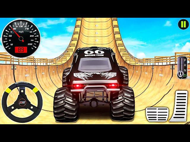 Monster Truck Mega Ramp Impossible Driver - Extreme Car Stunts Master Driver - Android Gameplay