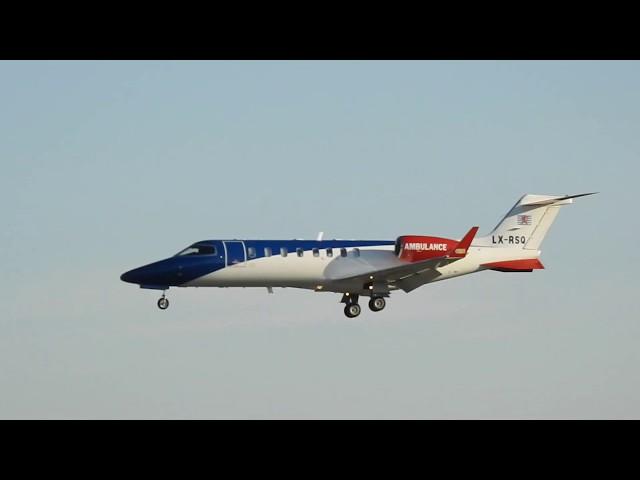 Luxembourg Air Rescue Bombardier Learjet 45XR LX-RSQ at Cambridge