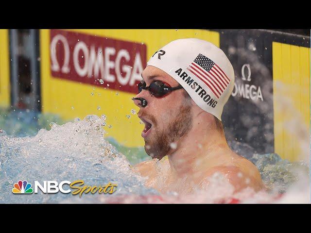 Hunter Armstrong blazes to victory in 100m backstroke at Westmont | NBC Sports