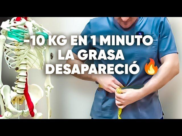 Menos 10 kg por 1 minuto por hora por día todos los meses por año.Olvídate de la grasa del vientre.