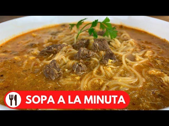  SOPA A LA MINUTA DE CARNE | RECETA PERUANA