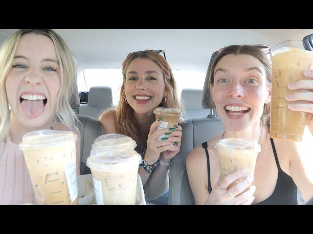 TRYING VIRAL TIKTOK STARBUCKS FALL DRINKS w/ JAC ANDERSON!!